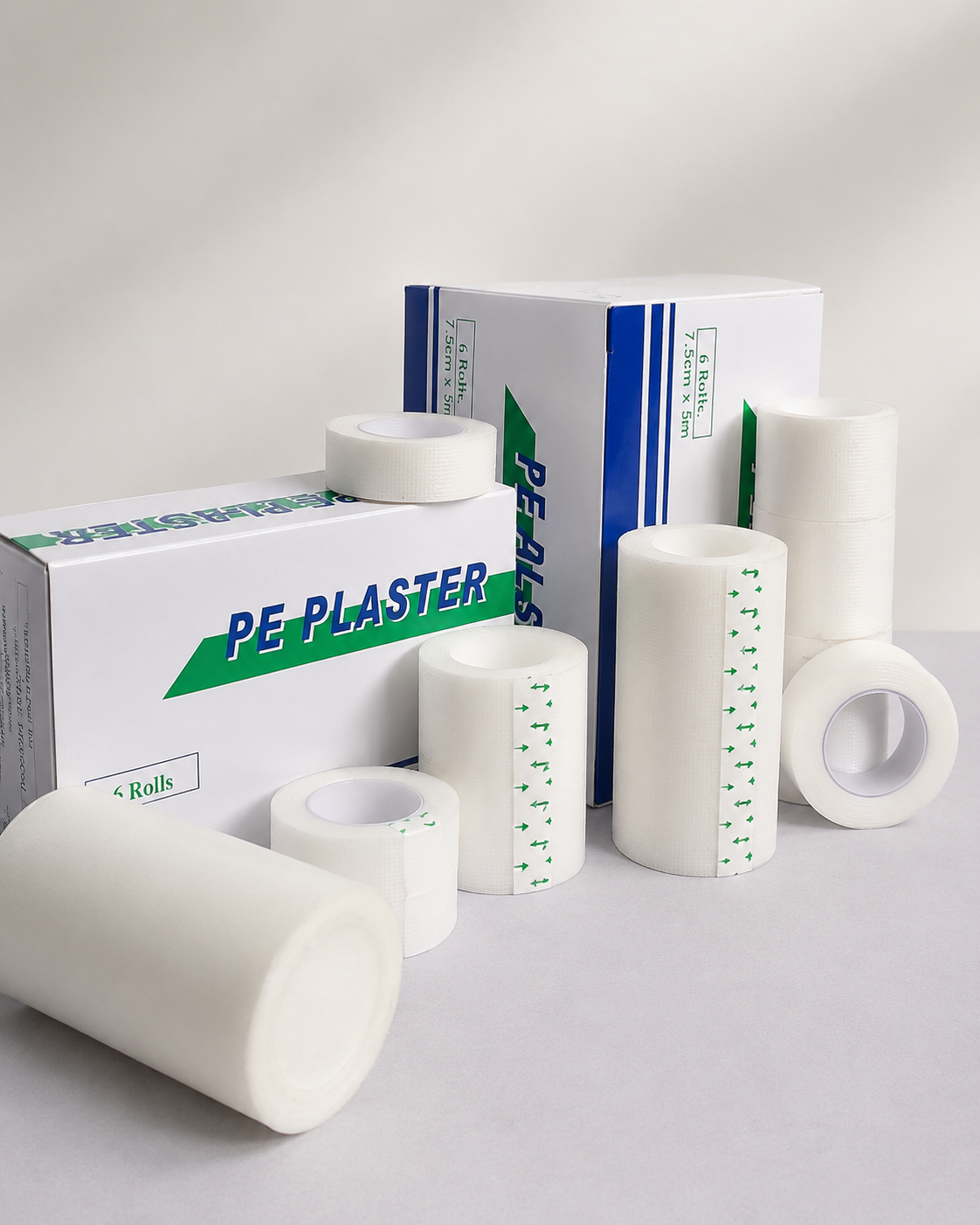Transparent plaster and medical adhesive products